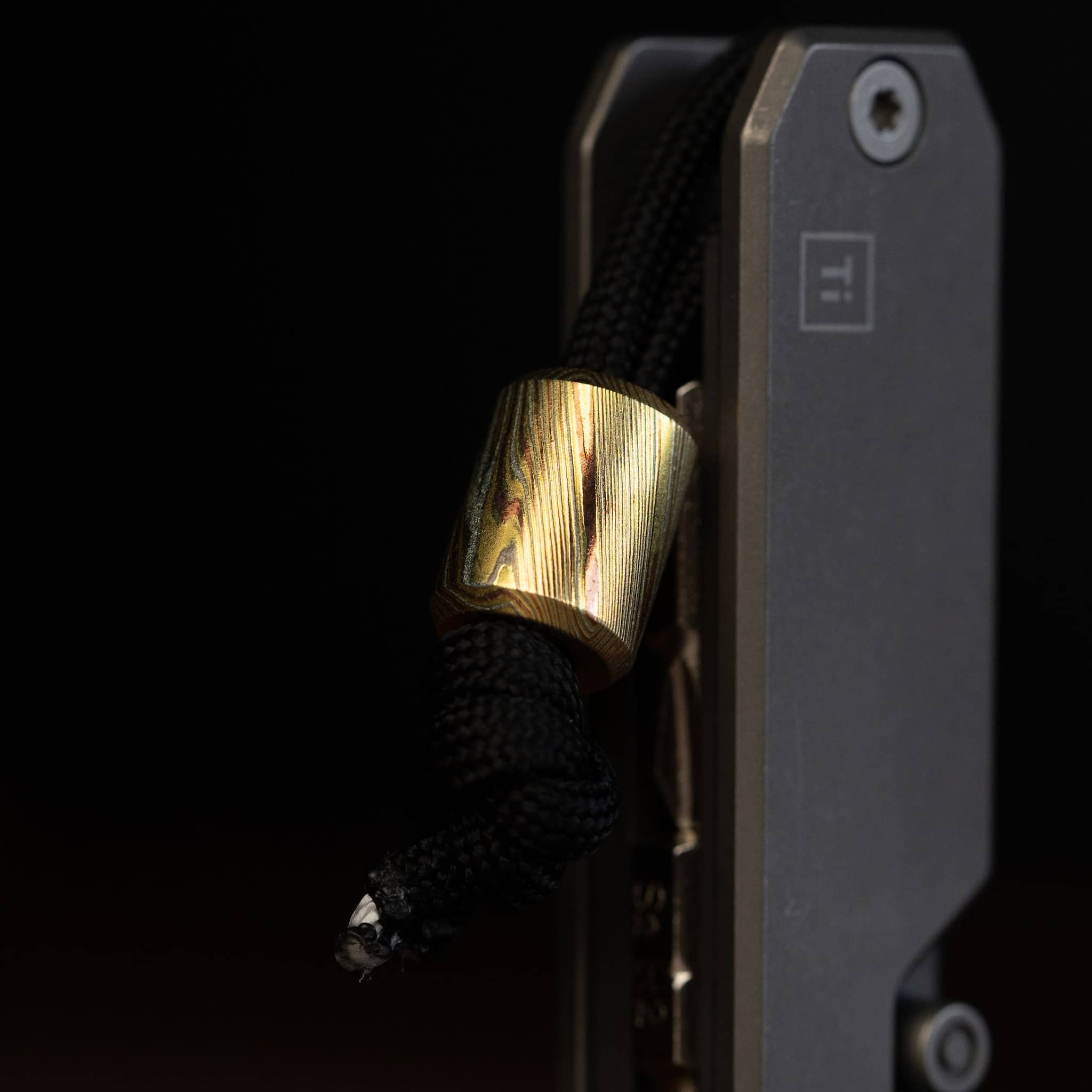 Damascus Lanyard Bead - Image 3