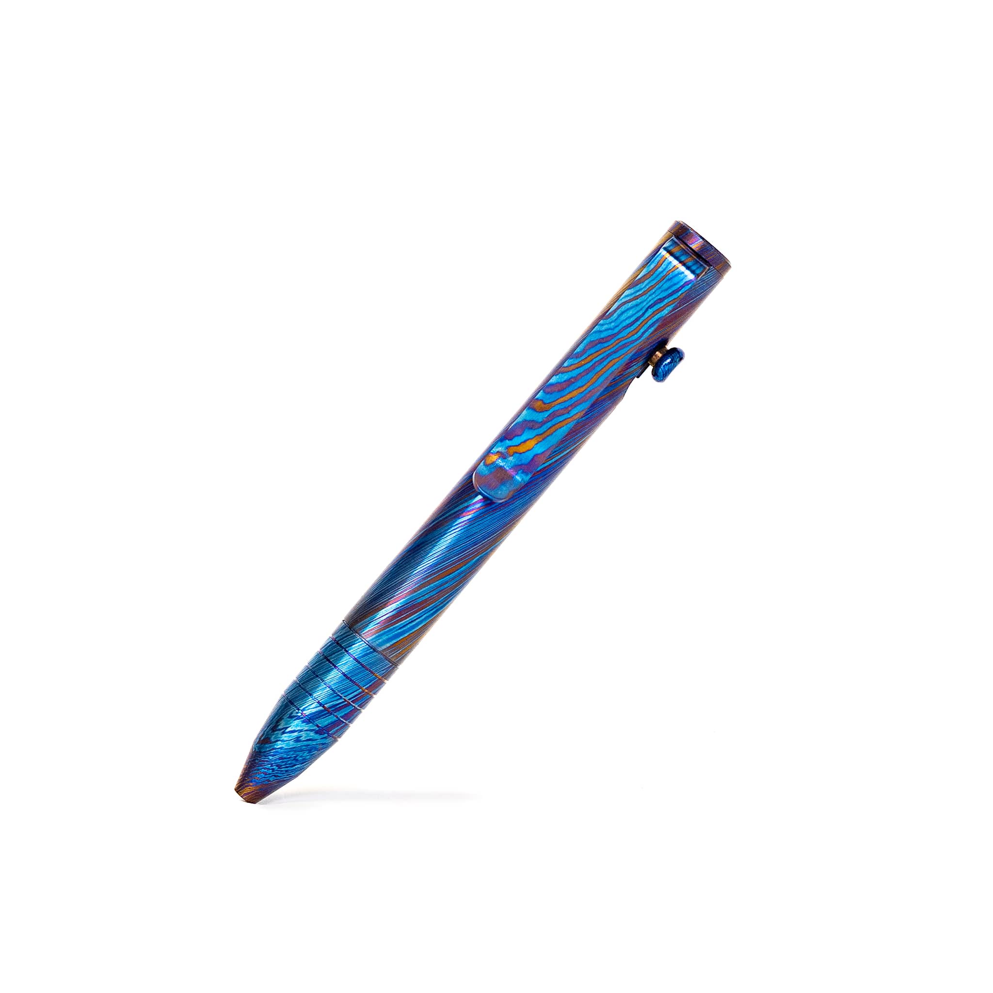 Mini Bolt Action Pen - Full Titanium Damascus - Image 19
