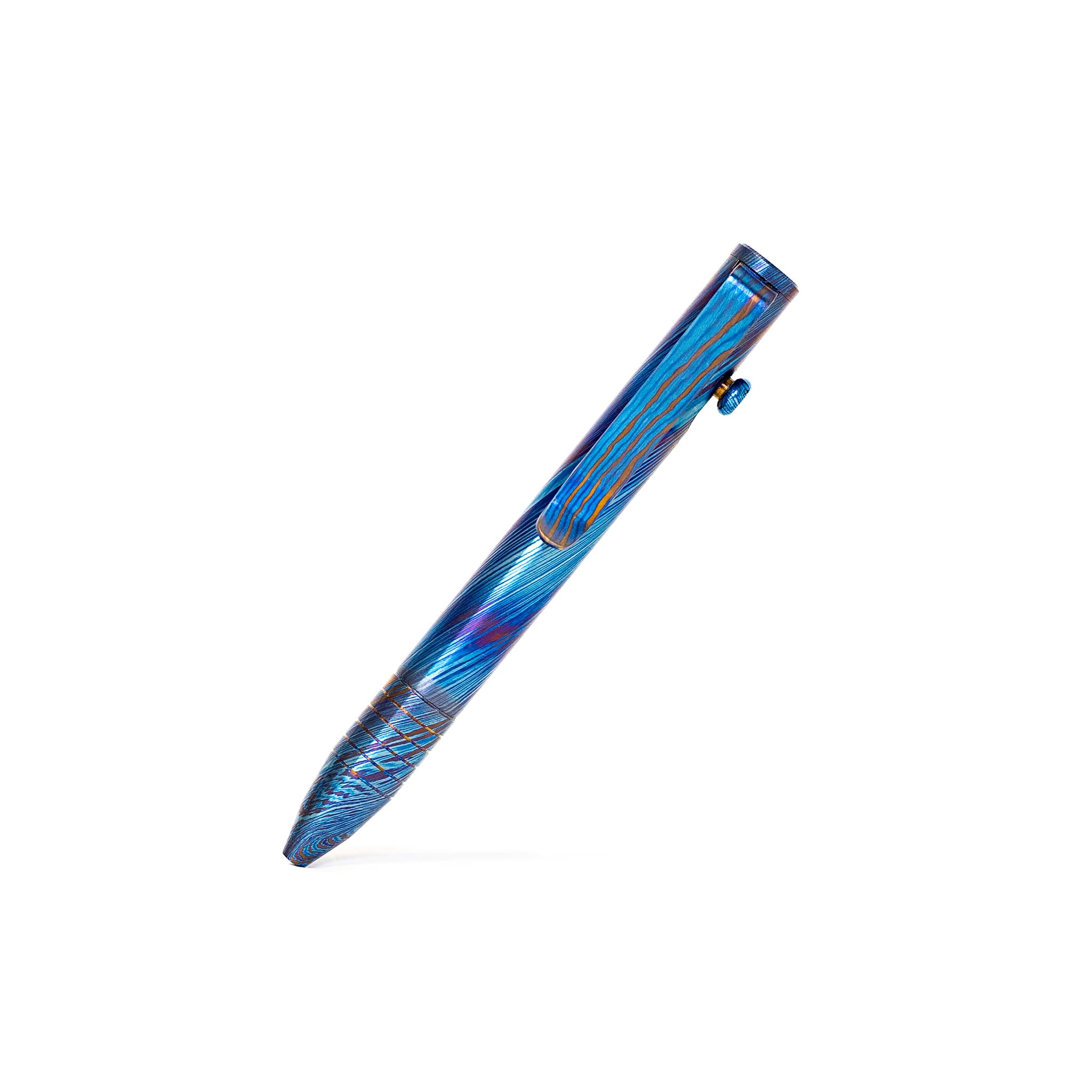 Mini Bolt Action Pen - Full Titanium Damascus - Image 20