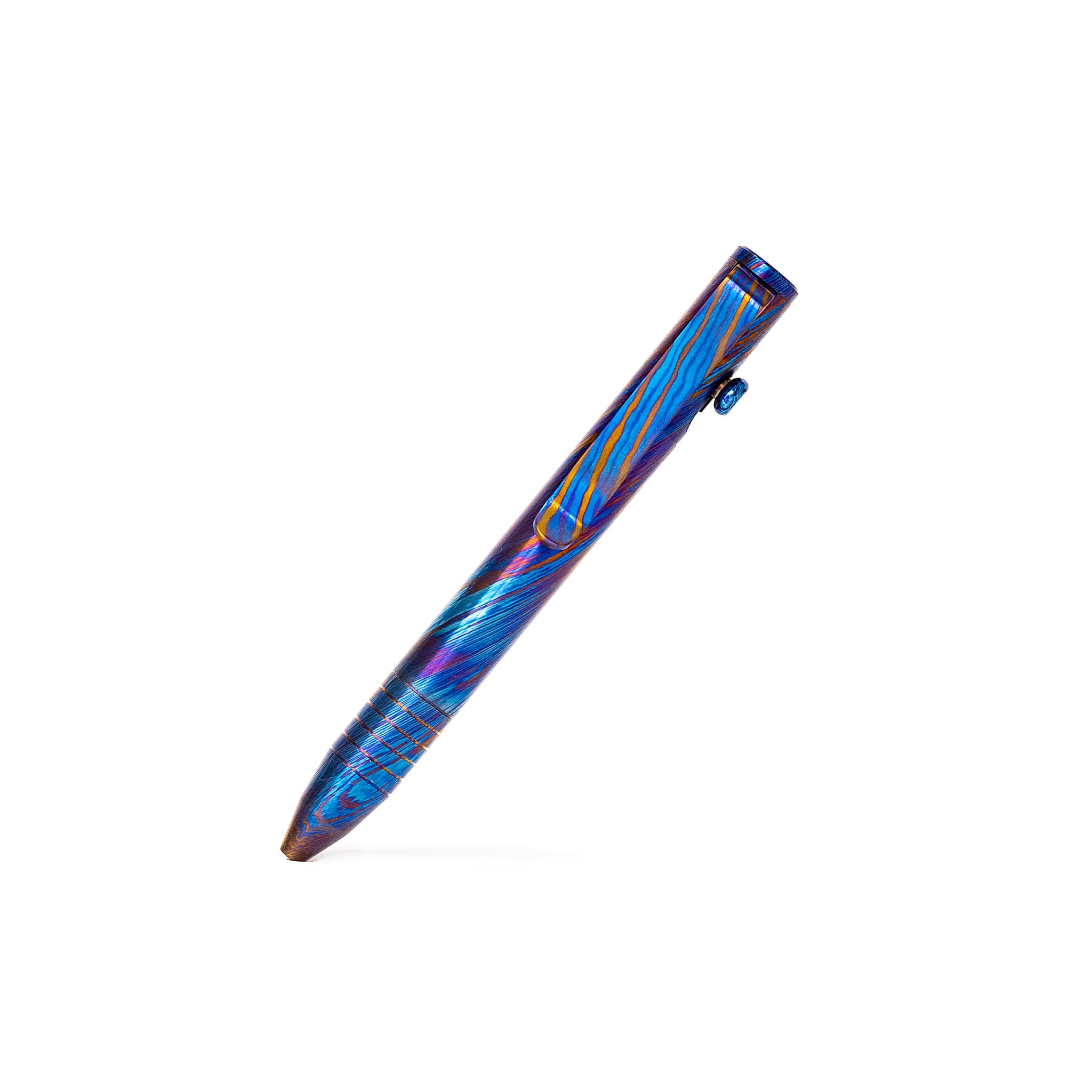 Mini Bolt Action Pen - Full Titanium Damascus - Image 21