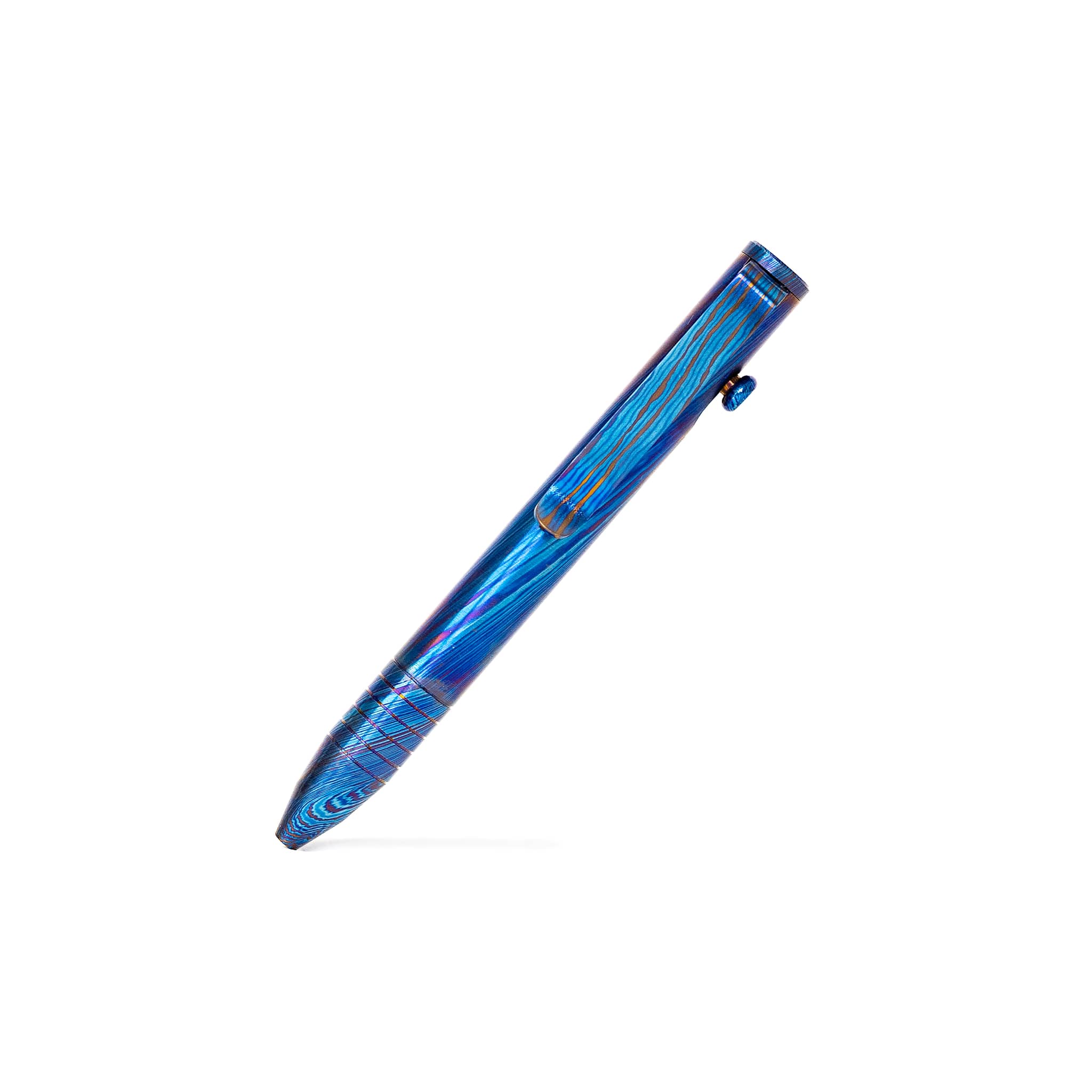 Mini Bolt Action Pen - Full Titanium Damascus - Image 23