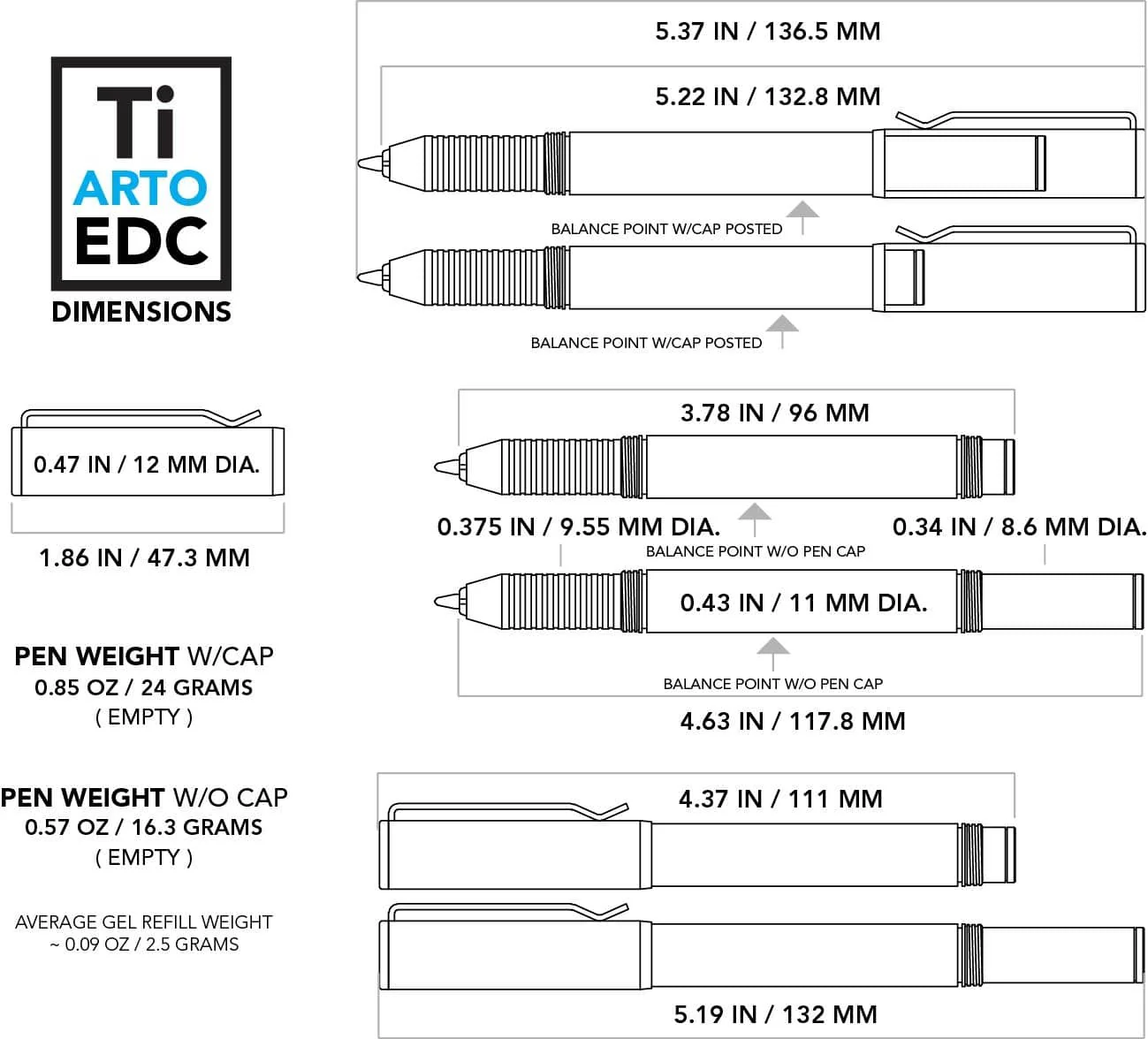 Ti Arto EDC : The Ultimate Refill Friendly Everyday Carry Pen - Image 5