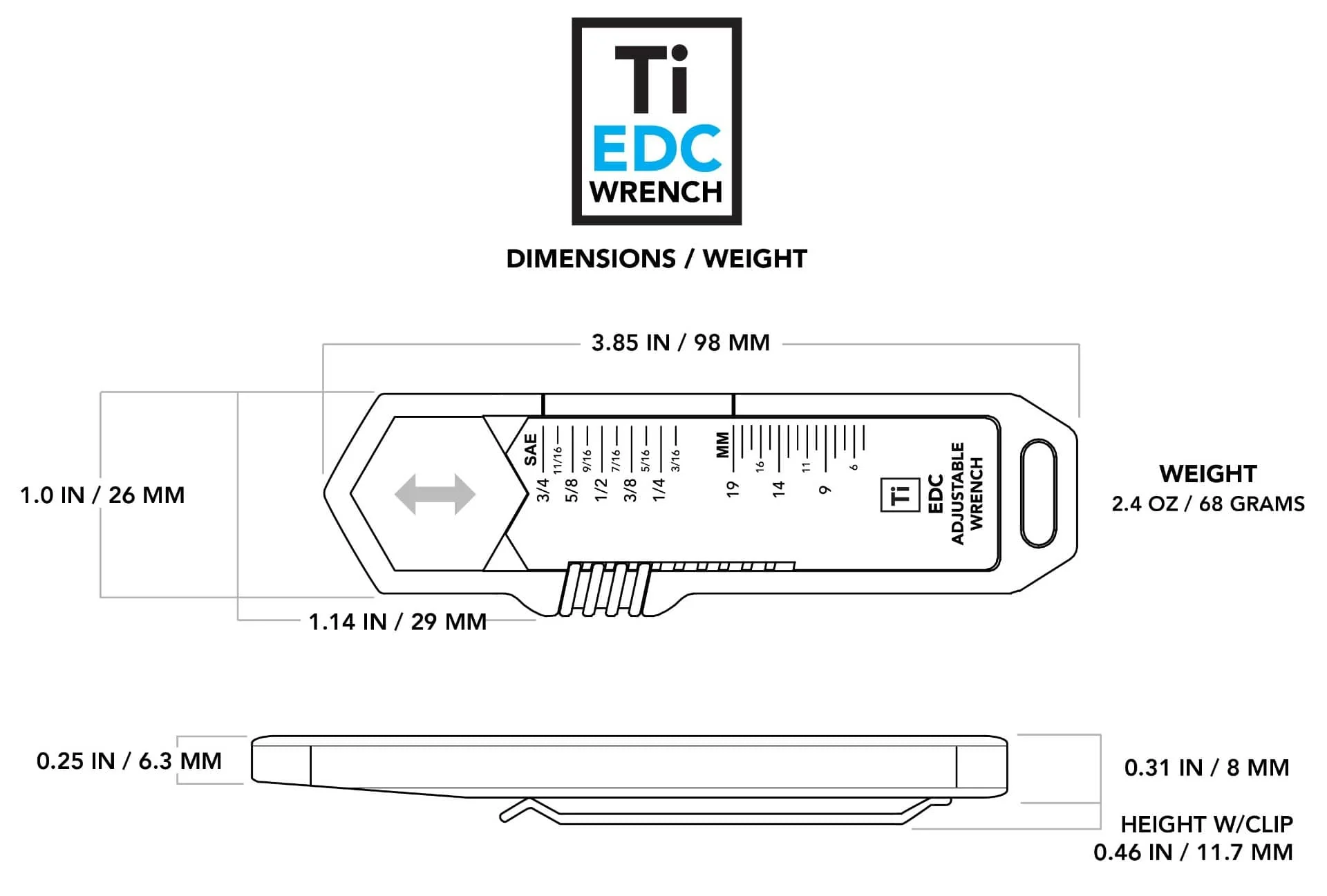 Ti EDC Wrench - Image 10