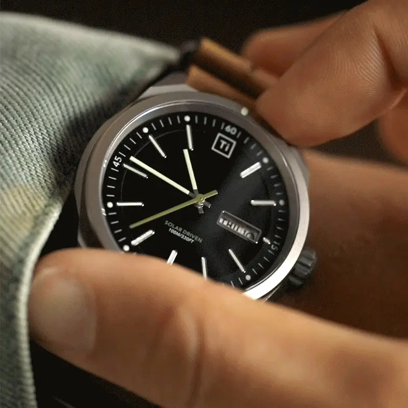 Ti Field Watch / Solar Driven / Stonewashed - Image 9