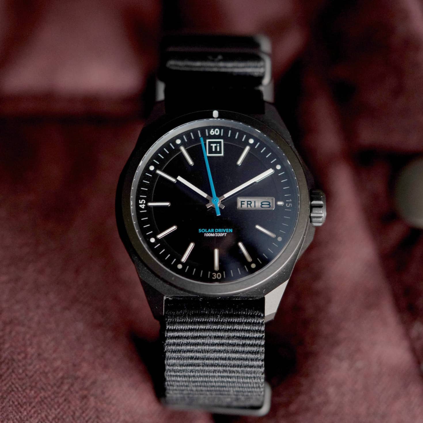 Ti Field Watch / Solar Driven / Black - Image 5