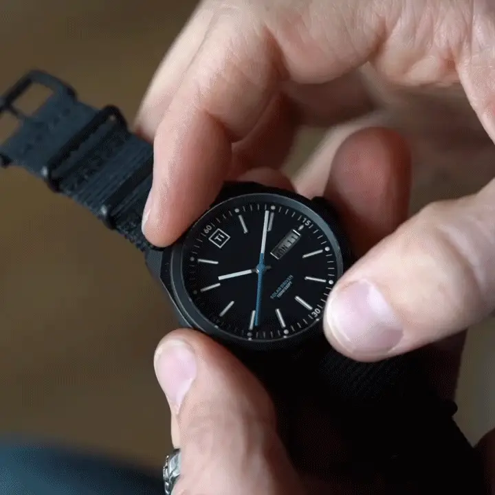 Ti Field Watch / Solar Driven / Black - Image 9