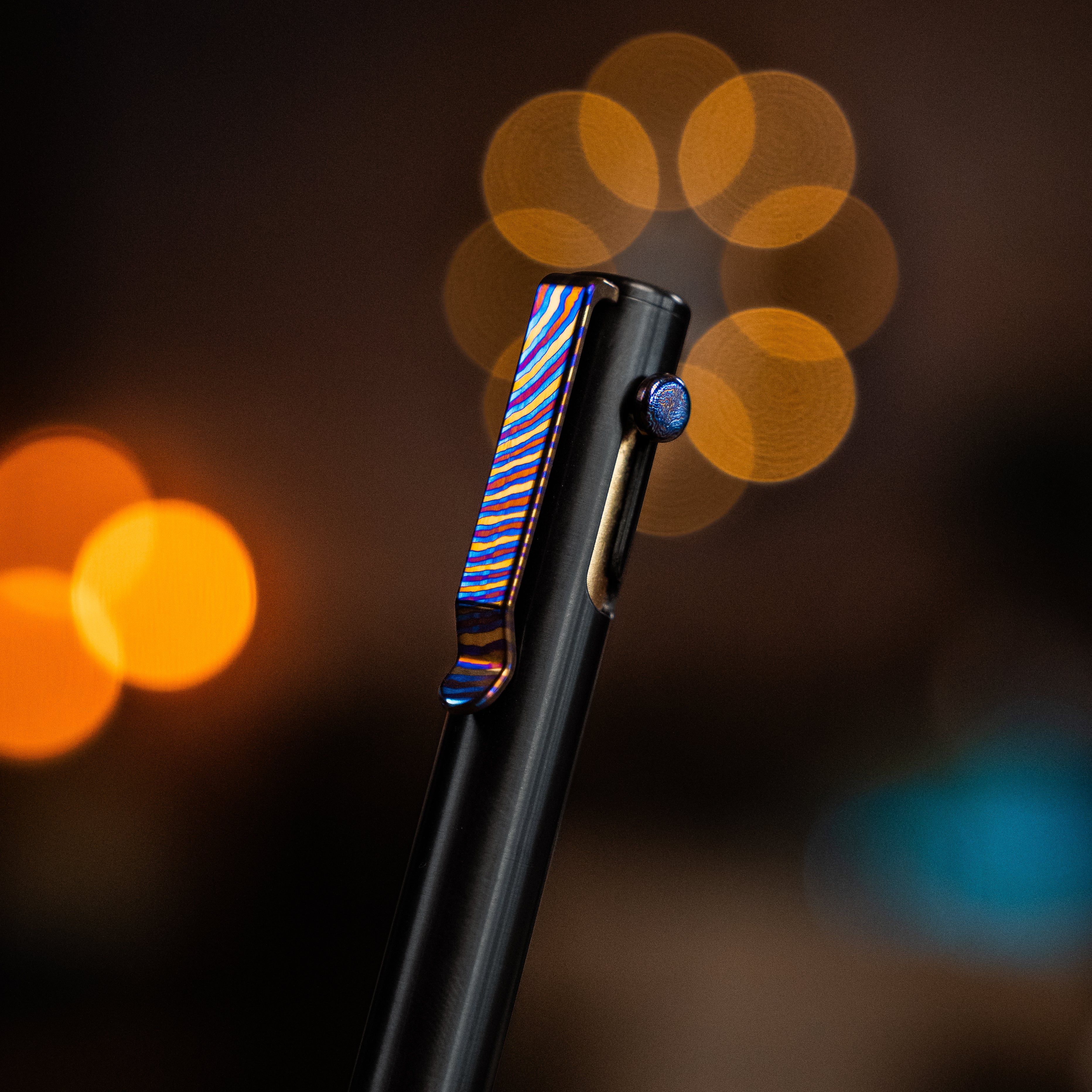 Titanium Damascus CNC Milled Pocket Clip - Image 10