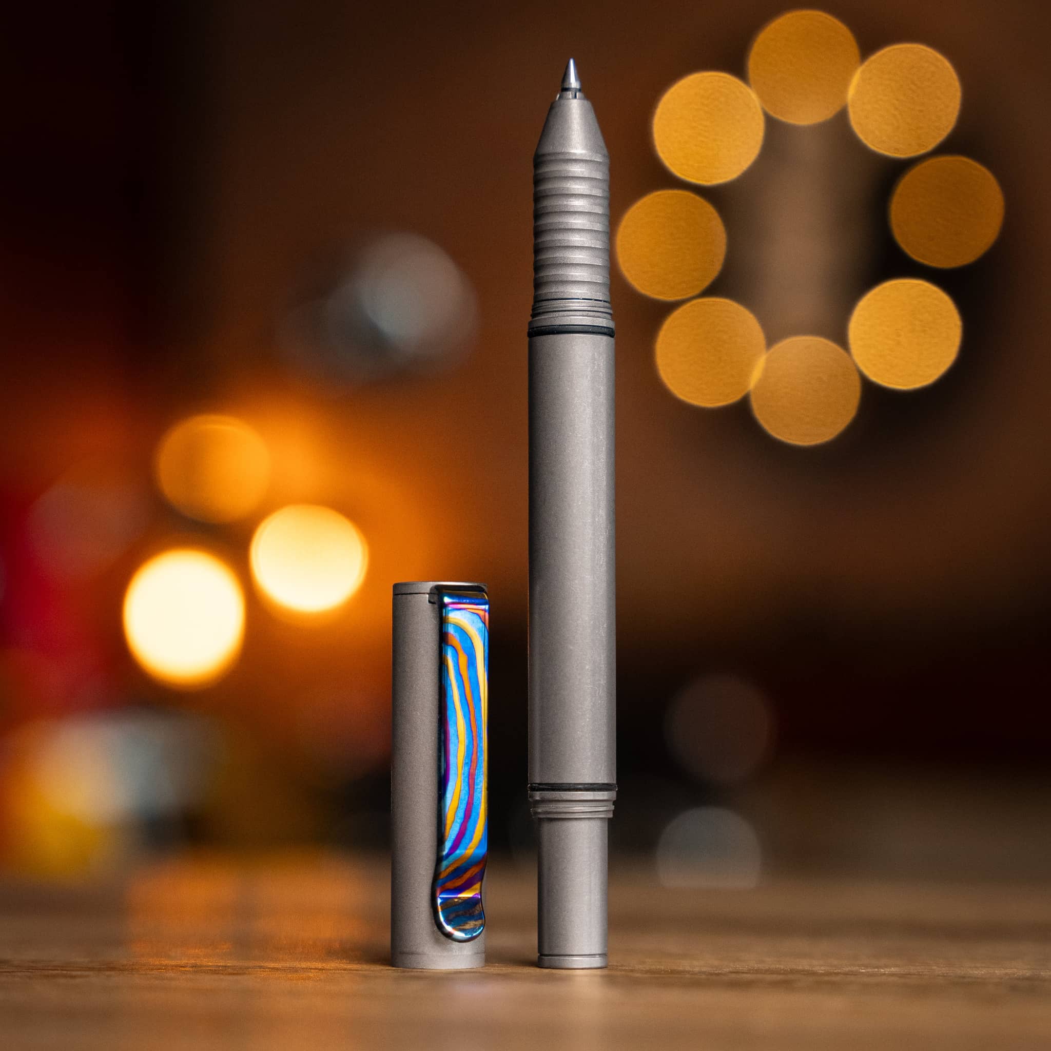 Titanium Damascus CNC Milled Pocket Clip - Image 6