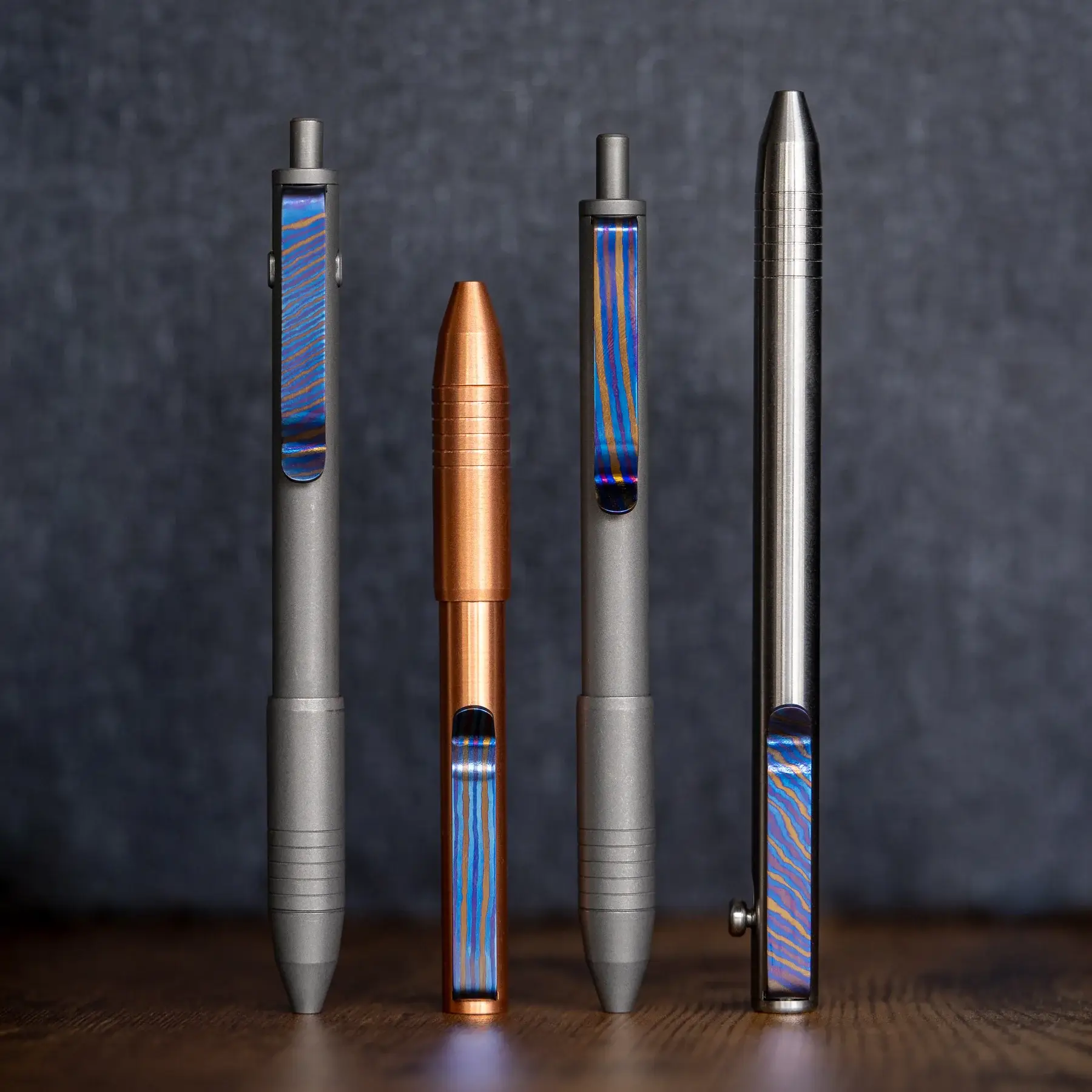 Titanium Damascus CNC Milled Pocket Clip - Image 8